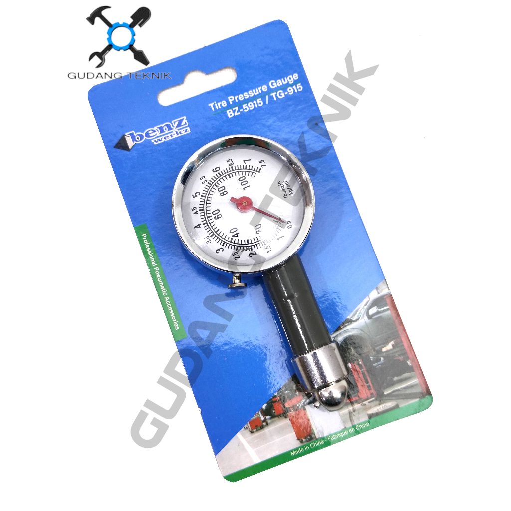 (TG915) Tire Pressure Gauge TG915 BZ5915 BENZ / Alat Pengukur Ukur Tekanan Angin Ban TG 915 BZ 5915 BZ-5915 BENZ