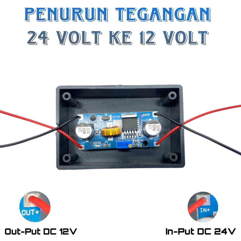 Modul ubah controller 24v ke 12v