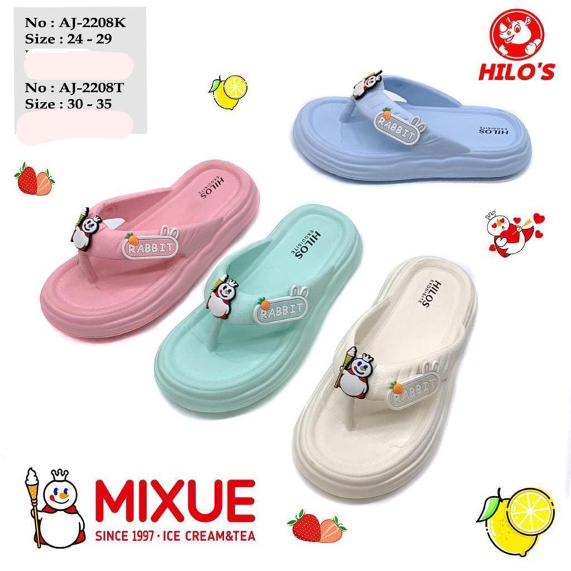 Sandal Jepit Anak Cewek Motif MIXUE Terbaru Sandal Anak Viral Sandal Jepit Anak Perempuan Bahan Eva