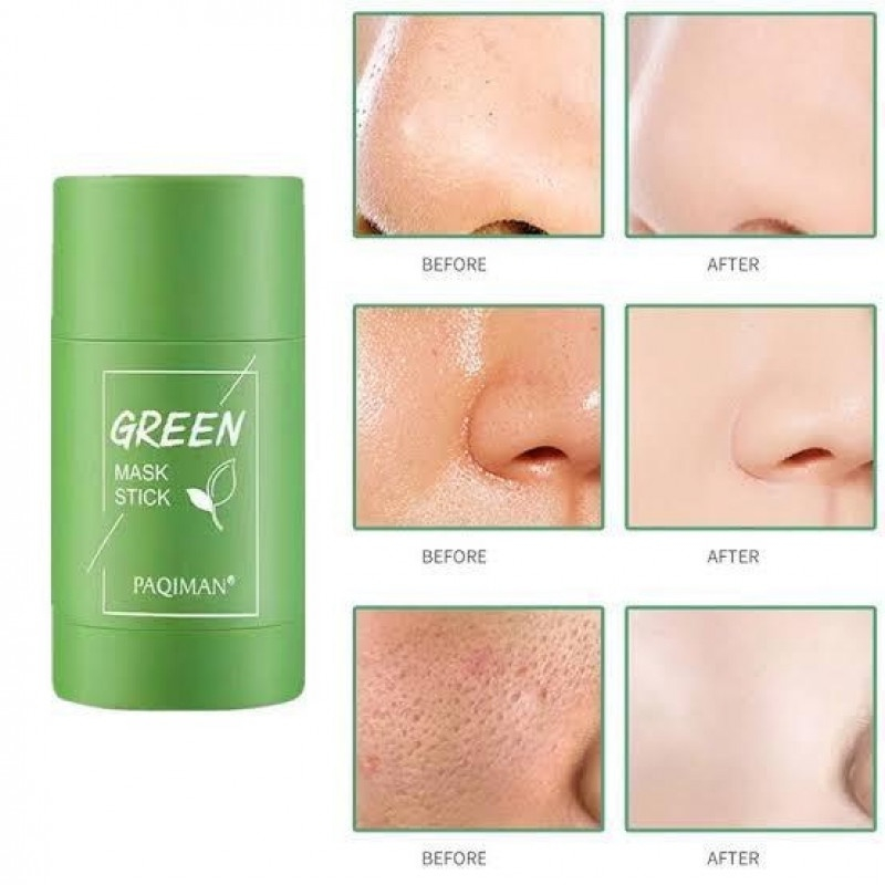 JE.ID Green Mask Stick Meidian Original 100% Masker Wajah Green Tea Menghilangkan Komedo Hidung Dan Wajah  Masker Wajah Green Tea Clay Mask Green Tea Acne Clay Stick Green Tea Cleansing Mask Green Masker Stick