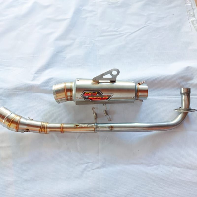 kenalpot original sk1 tipe drag 200cc 220cc all bebek Jupiter Vega grand smash Supra Blade kharisma 
