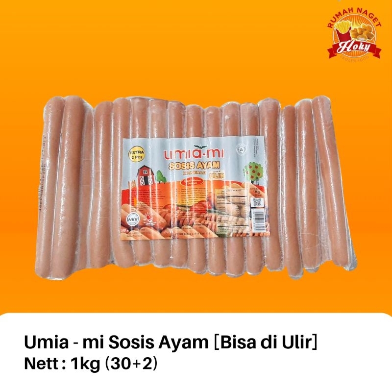 

Umia Mi Sosis Ayam Ulir 1 kg (isi 30 + 2 pcs)