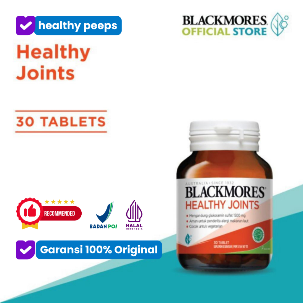 

Blackmores - blackmore healthy joints / glucosamine sulfate 1500mg - glukosamin obat nyeri sendi