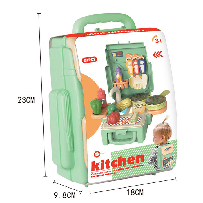 MAINAN MASAK MASAKAN KOPER TAS - MAINAN KITCHEN SET TAS