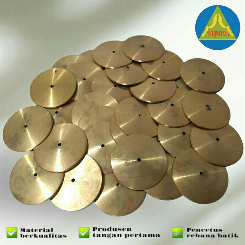 Kricik kuningan satuan untuk hadroh dijual per pcs