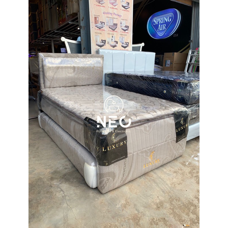 NEO - SPRING BED LUXURY SPT 2IN1 DOUBLE PLUSHTOP BED SORONG MATRASS KASUR ANAK PONTIANAK