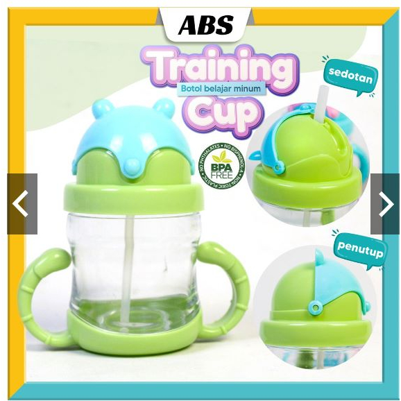 BOTOL MINUM ANAK TRAINING CUP 300ML BPA FREE AMAN UNTUK ANAK