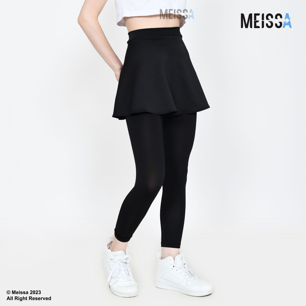 Legging + Rok Setelan Rok Pendek Legging Rok Celana Olahraga Senam Gym Yoga Muslimah