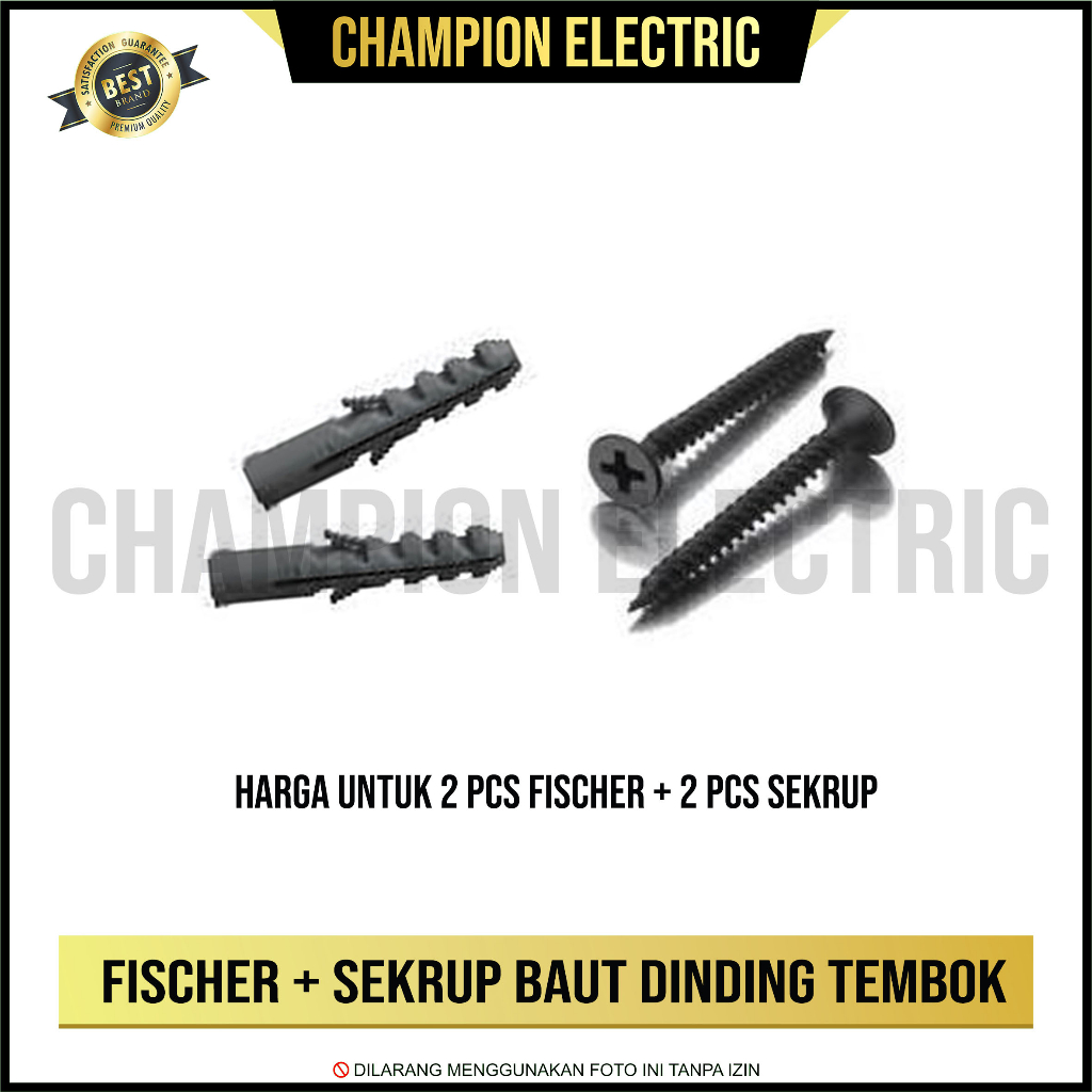 Fisser Fiser Piser Baut Sekrup Tembok Dinding