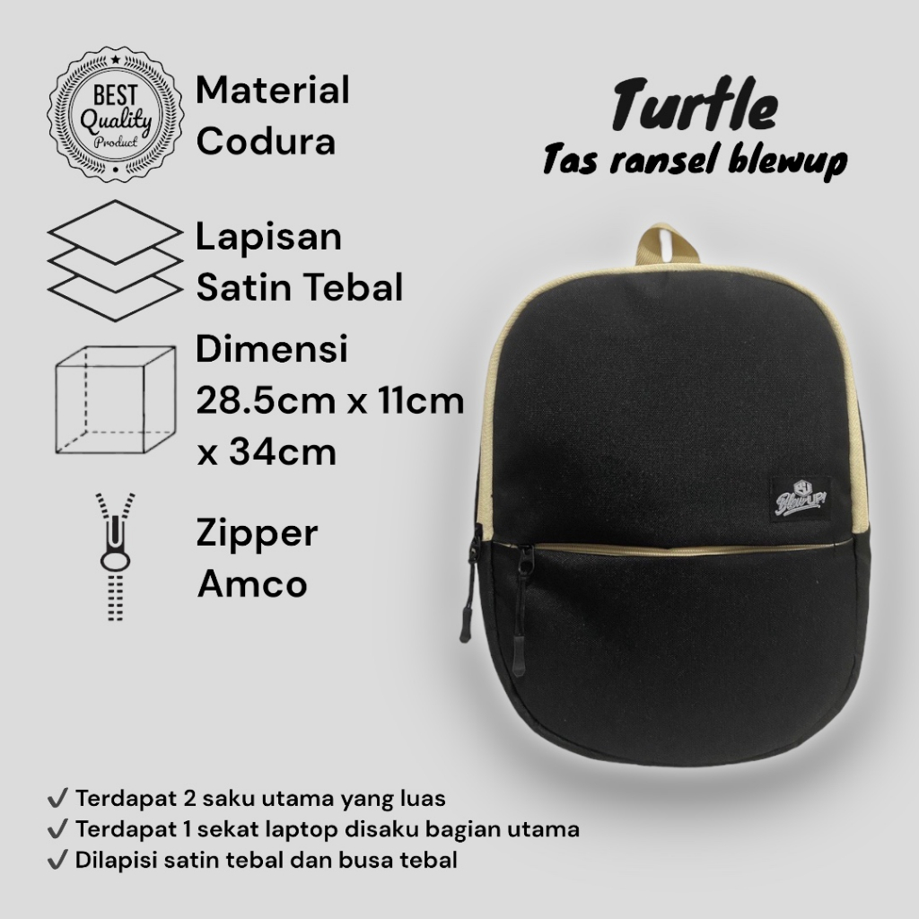 Tas Ransel Blewup Turtle