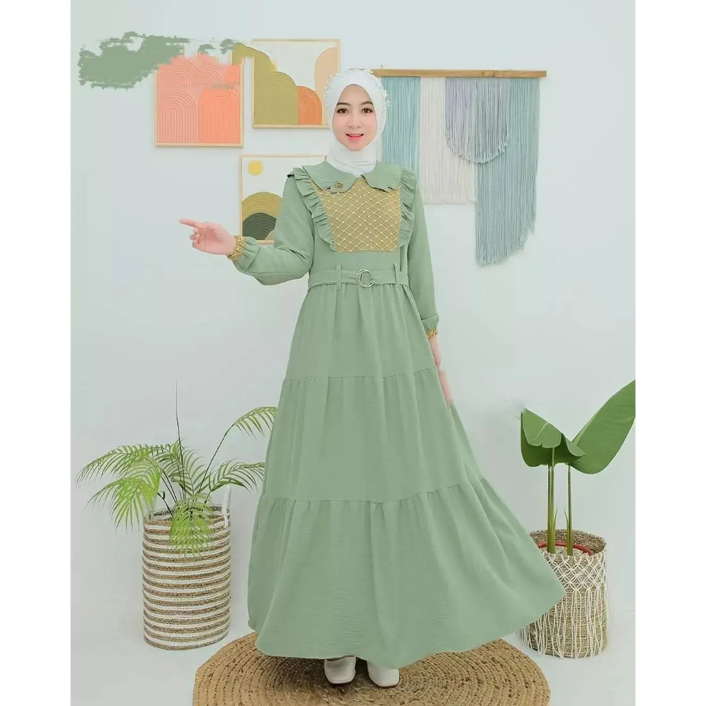 MONALISA DRESS - Dress Wanita/Dress Crinkle/Dress Busui/Dress Renda/Dress Simple