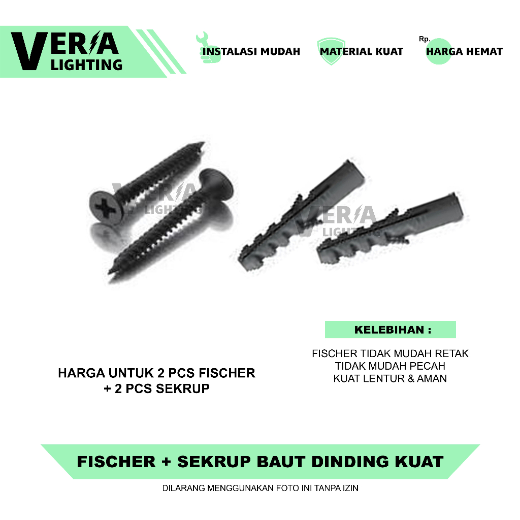Fisser Fiser Piser Baut Sekrup Tembok Dinding