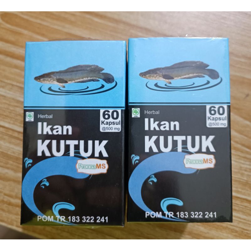 KUTUK KAPSUL| KAPSUL IKAN KUTUK | IKAN GABUS ISI 60KAPSUL |OBAT PASCA OPERASI ASLI 100%