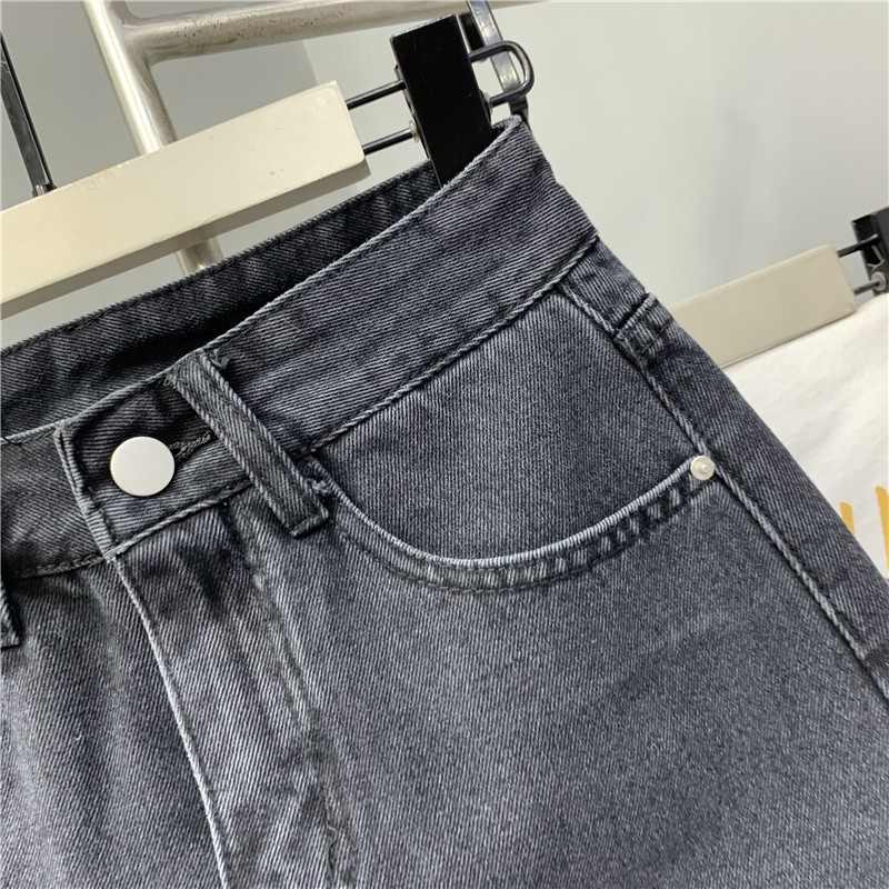 Rok span hitam rok jeans pendek wanita midi skirt korea rok jeans highwaist ripped terbaru 2023