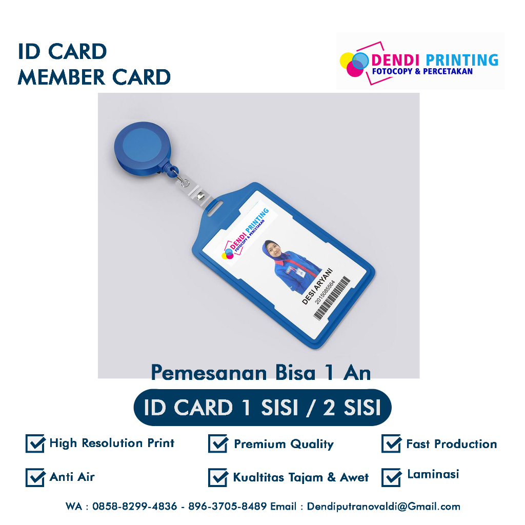 

ID CARD BAHAN KARTU / KARTU VAKSIN / BPJS / DLL - DENDI PRINTING