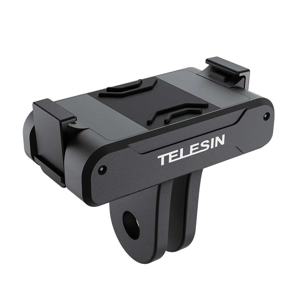 Magnetic Dual Claw Mount for DJI Action 3 Penggunaan Fleksibel Klip Jepit Kokoh Daya Magnet Kuat Berkualitas