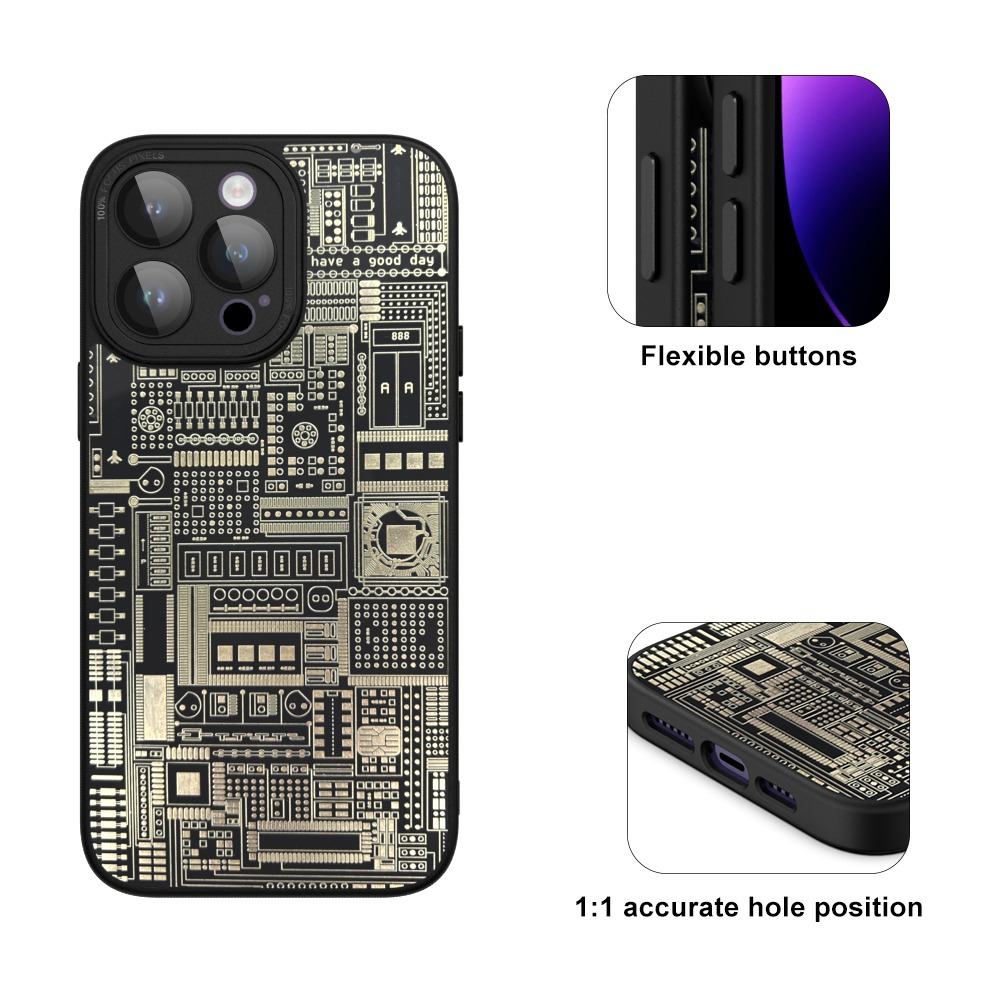 Circuit Board Pattern Phone Case For Iphone 12 Pro Max 12 Pro 12 Sense Of Technology Design