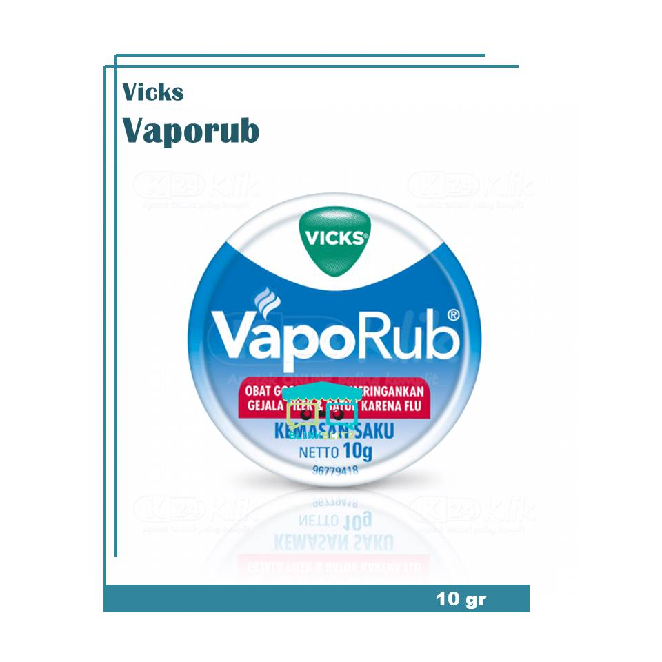 Vicks Vaporub 10 gr Saku Balsem Pelega Pernafasan Batuk Pilek