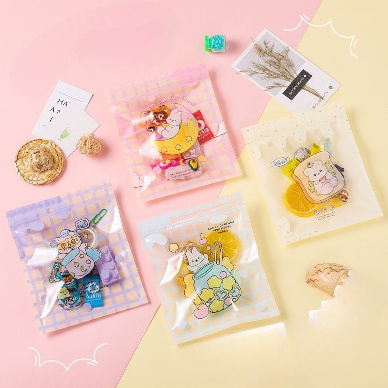 PLASTIK ZIPPER MOTIF LUCU/ ZIPLOCK BAG SERBAGUNA 15X19CM ZP-57