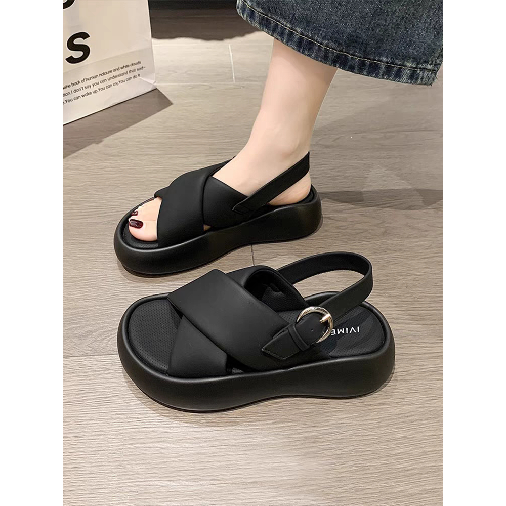 COD POS 63 Sandal Platfrom Tali Wanita Premium