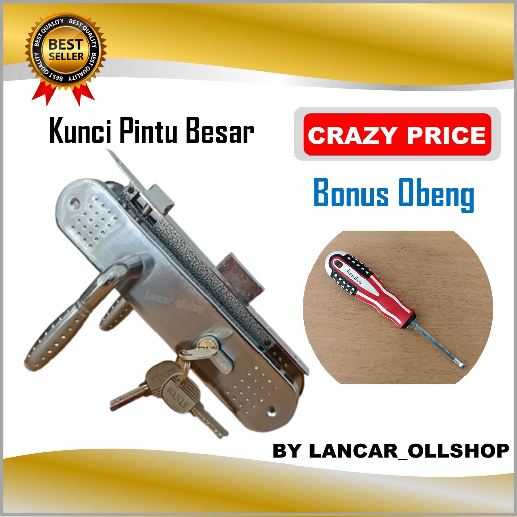 kunci pintu besar gagang babet 01 cp/ handel pintu besar / Handle Pintu Rumah