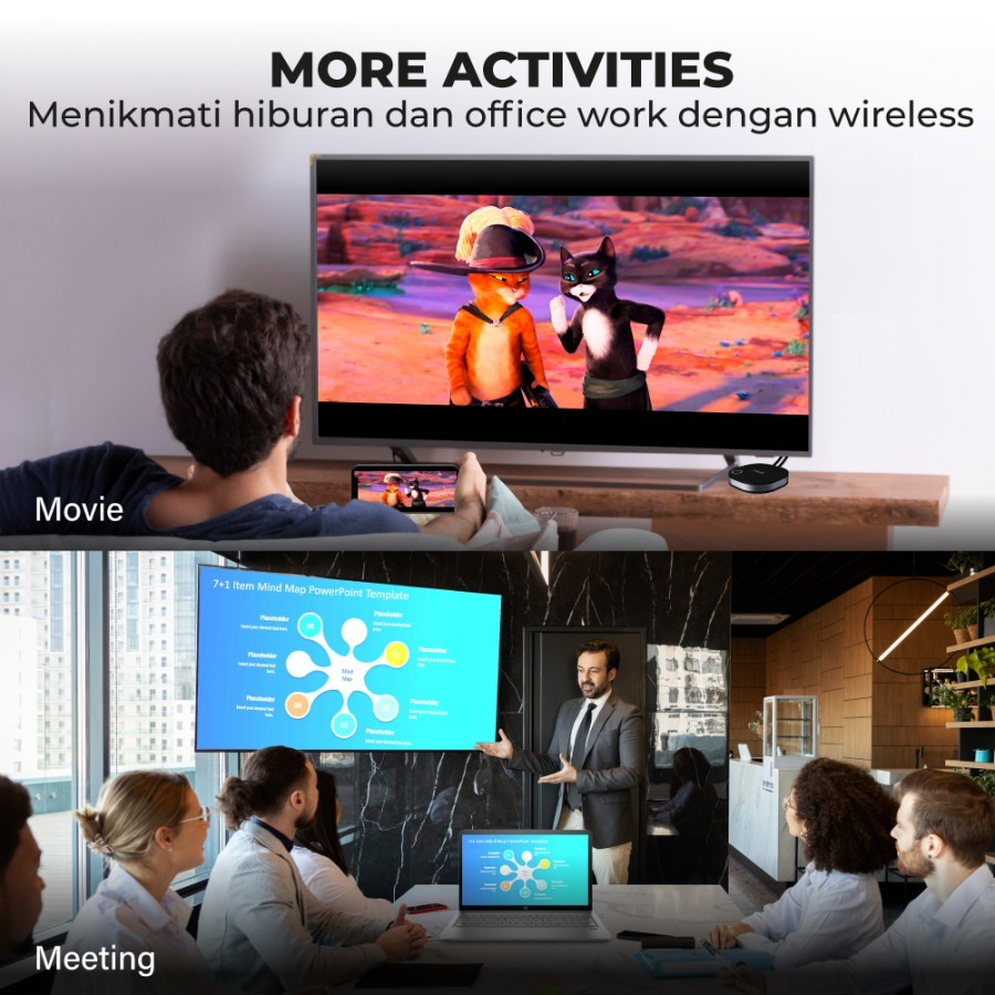 PX WFD-4K ULTRA Wireless HDMI 4K 60Hz Display TV Audio Video Receiver