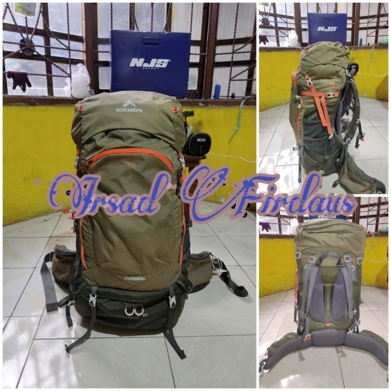 Eiger Equator Trek 65L Olive