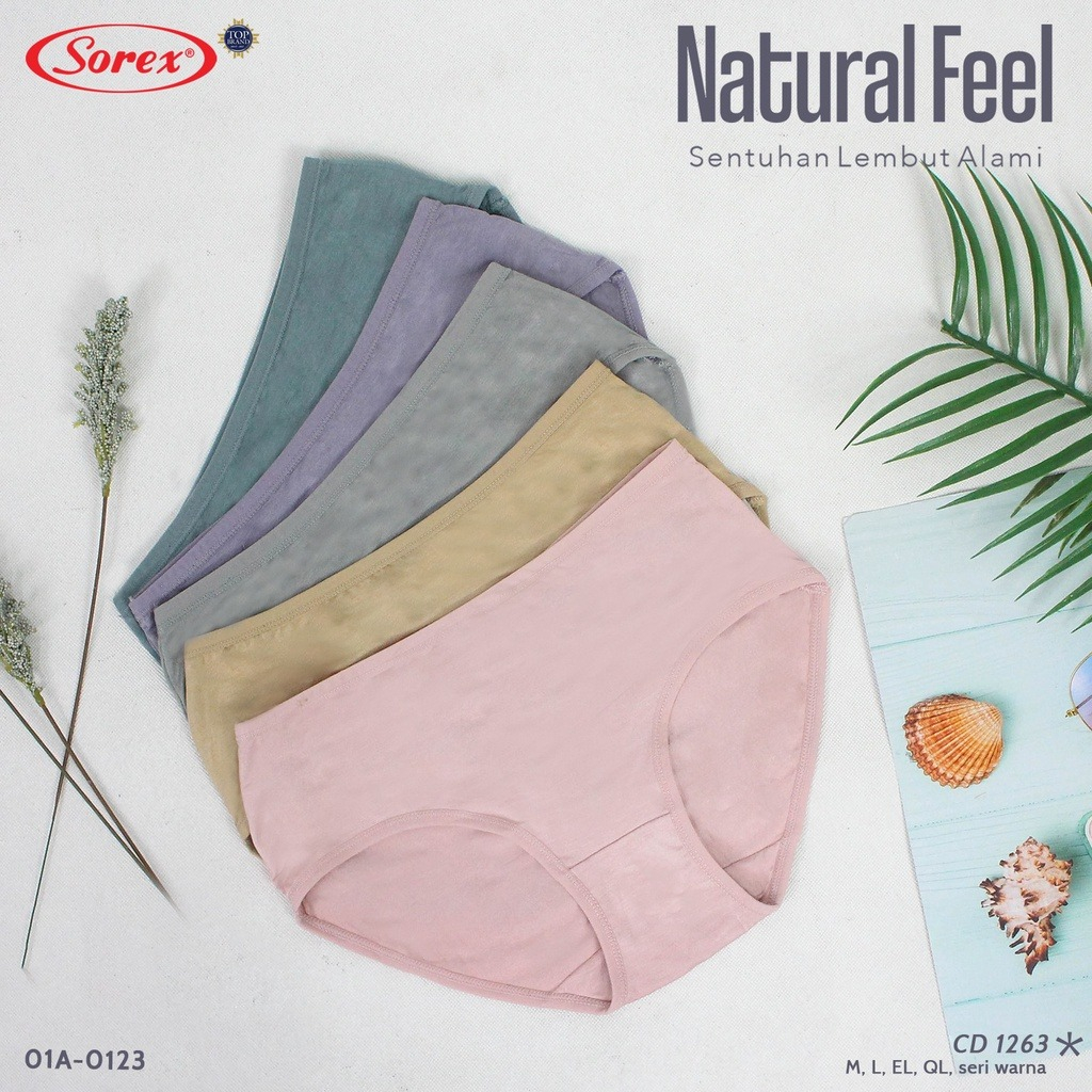 CD Sorex Wanita Basic Midi Super Stretch Comfort | Celana Dalam Wanita Lembut 1260 1263 1258 1178