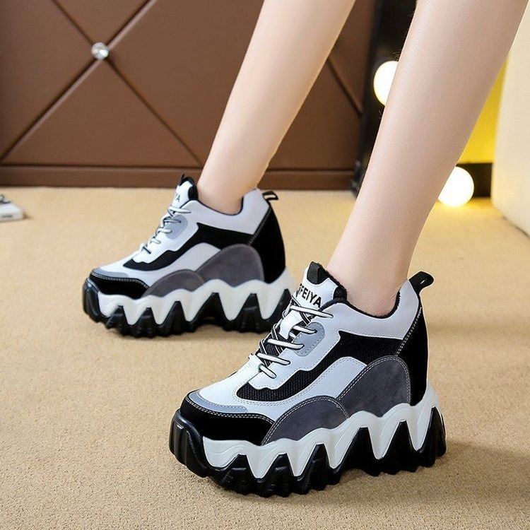 Sepatu Wanita Wedges Sneakers Perempuan Kasual Fashion Sneakers Tinggi Cewek Korean Style Import SP-263