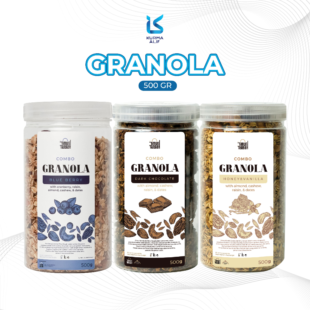 Granola Series Timur Tengah - Makanan Sereal Sehat Rendah Kalori Cemilan Asupan Diet