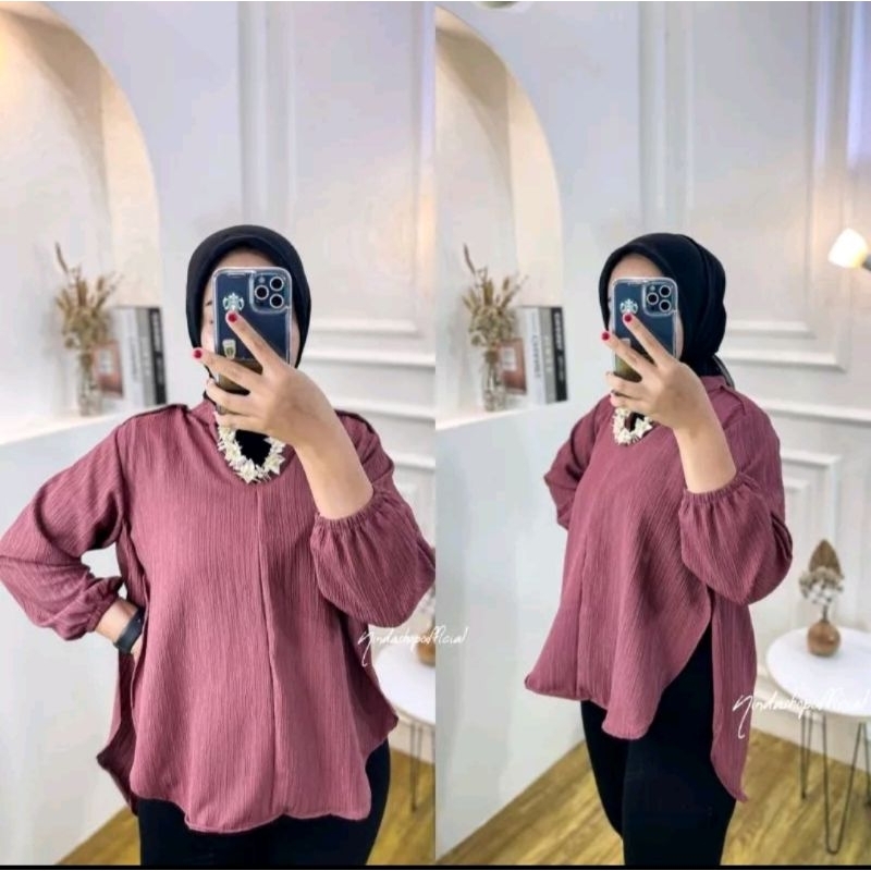 BLOUSE KOREA VIRAL#blouse livia#blouse kekinian2023#