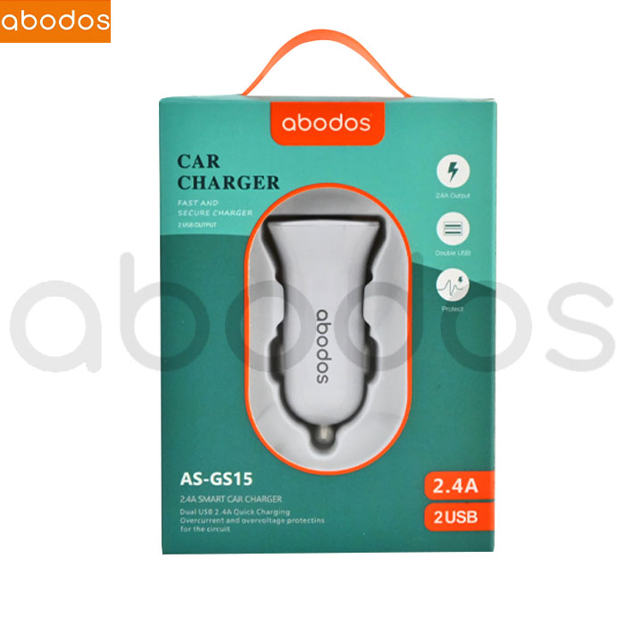 Abodos Car Converter Charger Dual Port USB Pengisian Cepat