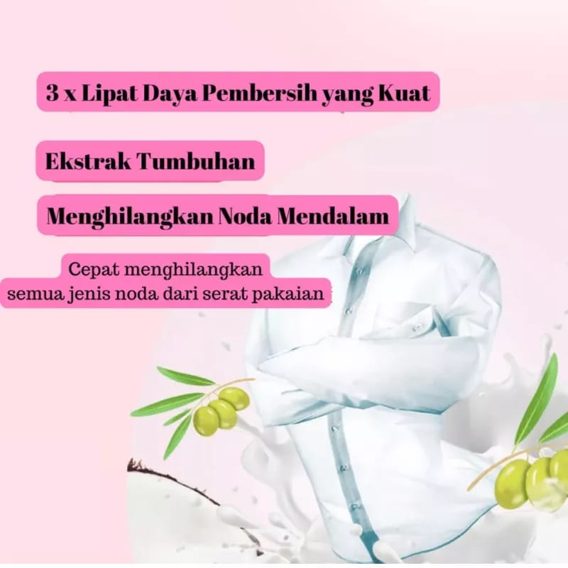 (COD) DETERJEN BUBUK PEMUTIH BAJU / BUBUK PENGHILANG NODA MEMBANDEL DI PAKAIAN / SERBUK AJAIB PEMBERSIH BAJU