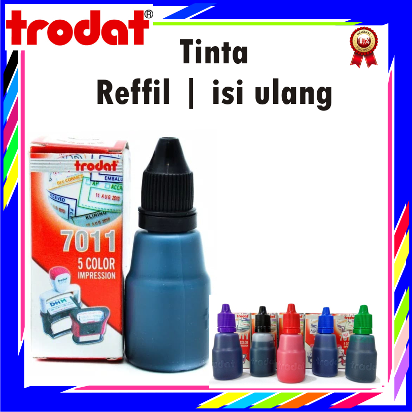 

TINTA STEMPEL OTOMATIS TRODAT REFFIL ISI ULANG INK STAMP 25ML 7011