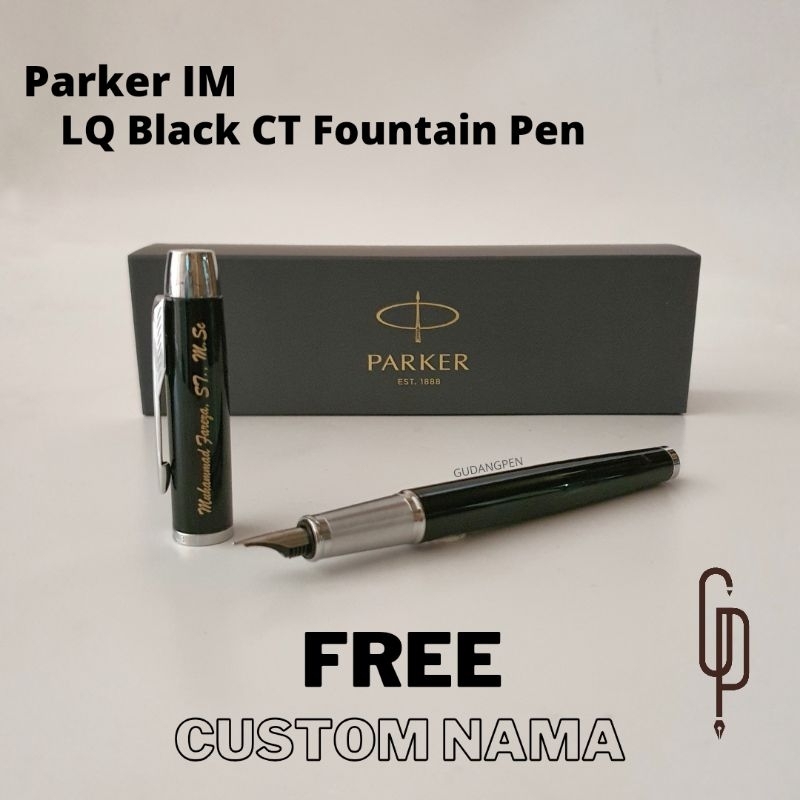 

Parker IM LQ Black Crome Trim ( Klip Silver ) Fountain Pen Original