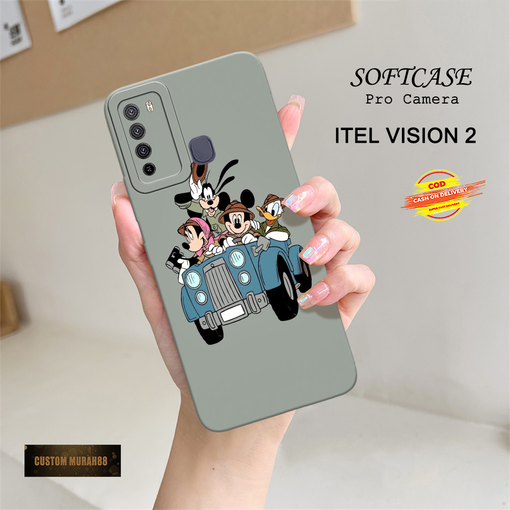 Case Itel Vision 2 Terbaru - Fashion Case Kartun - Casing Hp Itel Vision 2 - Soft Case Hp Itel Visio