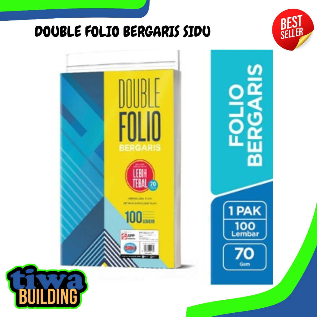 

KERTAS DOUBLE FOLIO BERGARIS SIDU ISI 10 LEMBAR 70 GSM