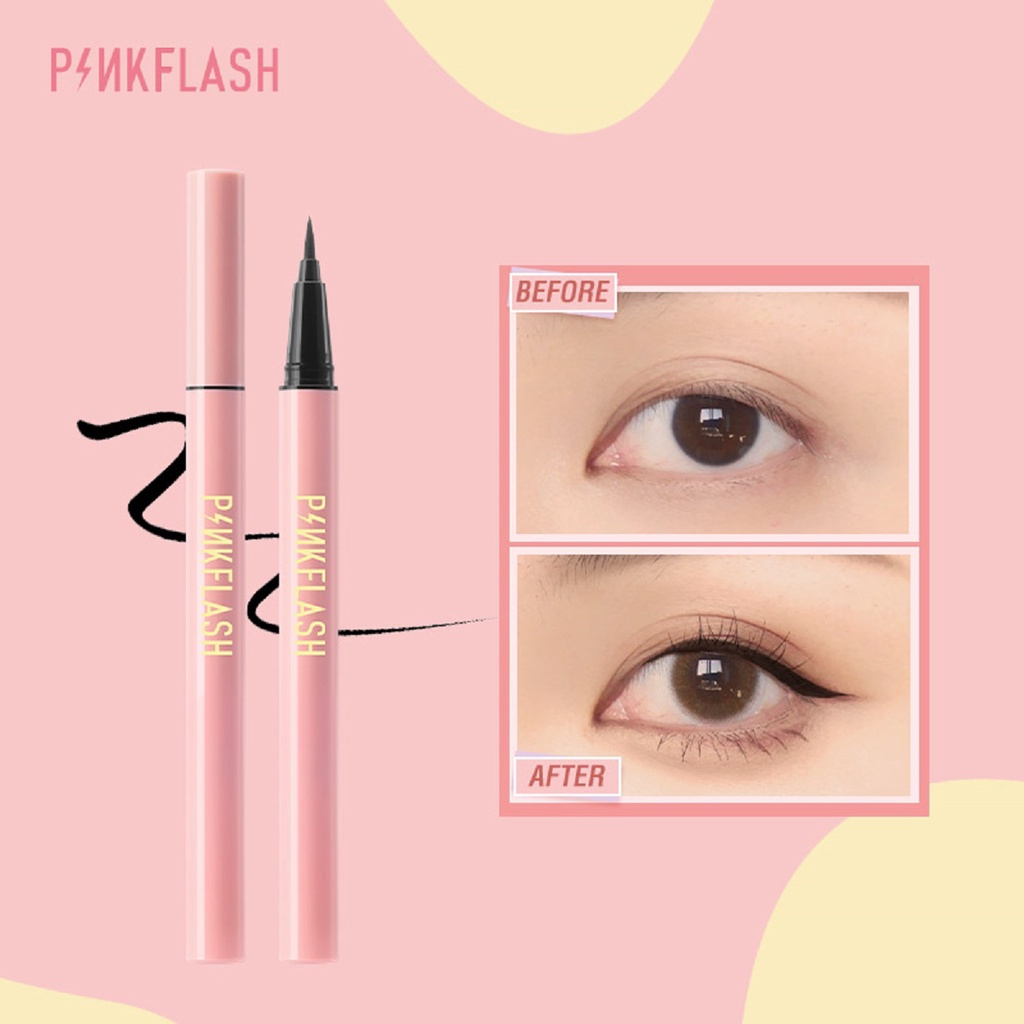 PINKFLASH OhMyLine Liquid Easy Eyeliner Evenly Pigmented Long Lasting Waterproof Black