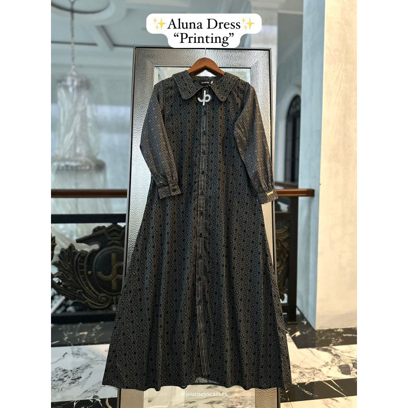 ALUNA DRESS JOURNEY PRINTING
