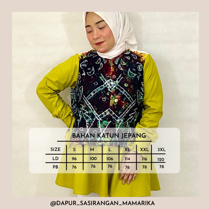 blouse sasirangan | blouse kerja sasirangan | blouse sasirangan murah
