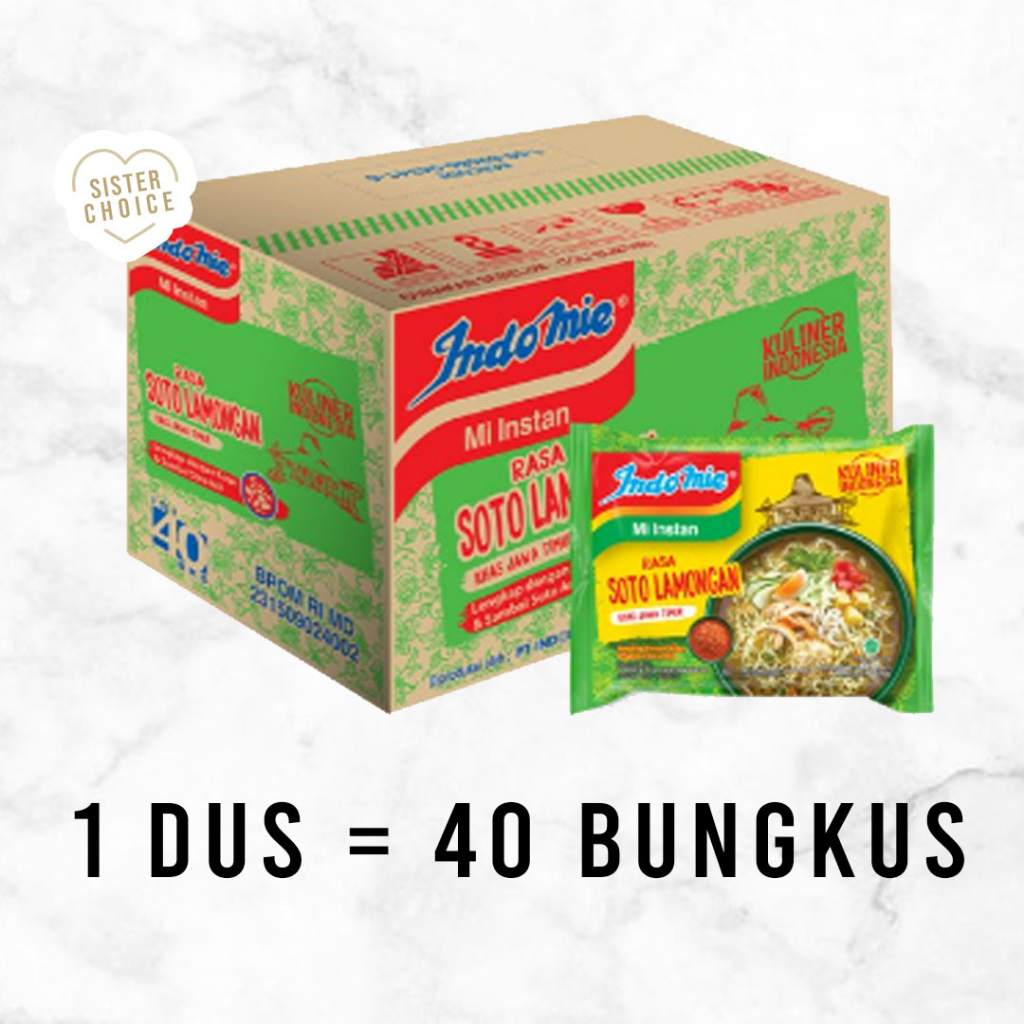 

Indomie Soto Lamongan 1 Dus Isi 40 Pcs