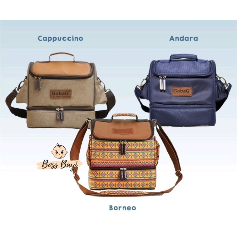 GABAG - Tas Asi / Cooler Bag Sling Double Insulated Compartment Borneo / Cappucino / Andara