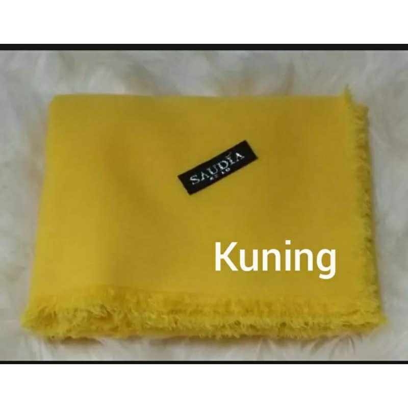 GRATIS ONGKIR JILBAB SAUDIA RAWIS HIJAB SEGIEMPAT RAWIS KERUDUNG SEKOLAH SAUDIA WARNA KUNING