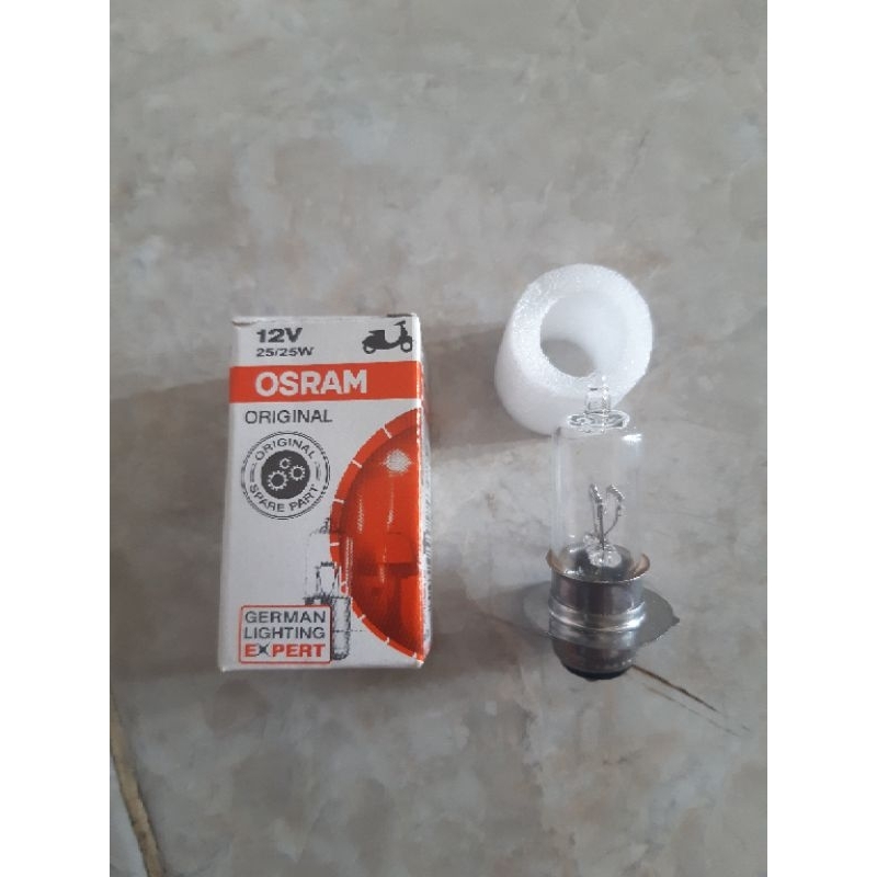 KIM - Lampu Depan Halogen TEMBUS KABUT DAN HUJAN Bebek Matic Supra mio beat jupiter Shogun Original Osram