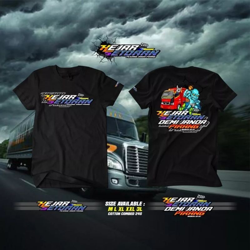 ( UK XL ) KAOS TSHIRT DEKENGAN PUSAT / DEKENGAN BRI SIZE XL DISTRO