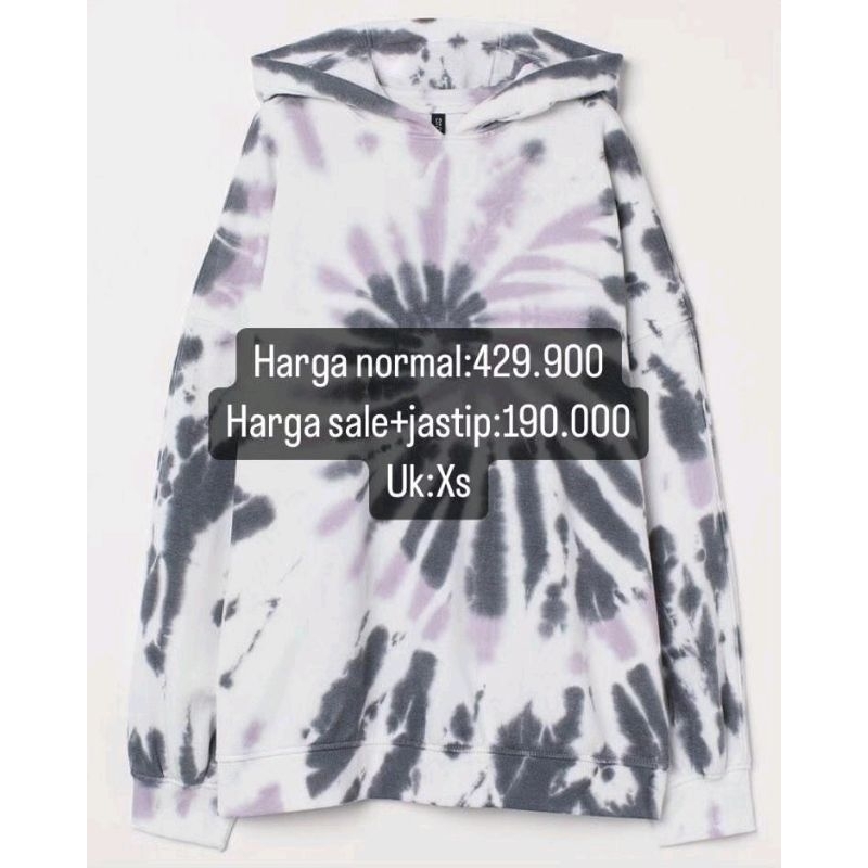 Jastip Hoddie Tie dye H*M