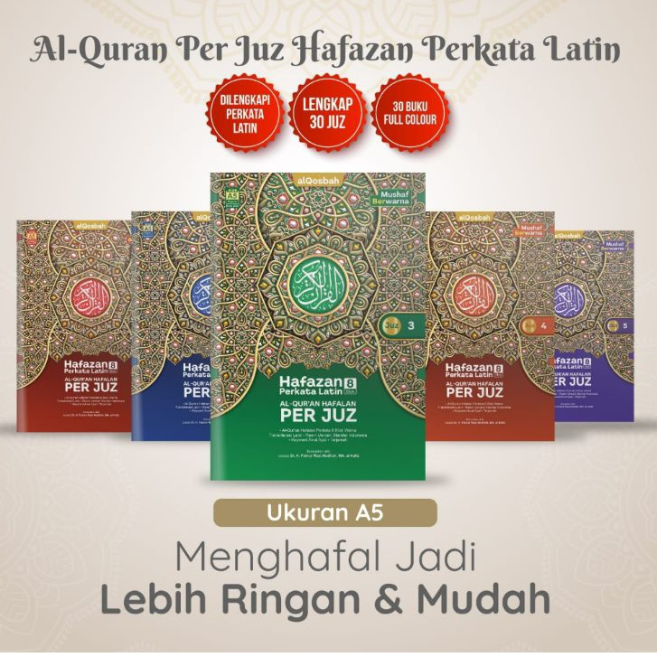 Al Quran Al Madrasah Duo Latin B5 Per Juz (Juz 1-30),Al Quran Duo Latin Perjuz Al Madrasah Hafalan Super Mudah