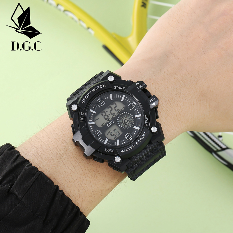 COD Jam Tangan Pria Rubber Sport Digital Grosir Elekrtonik Couple M193