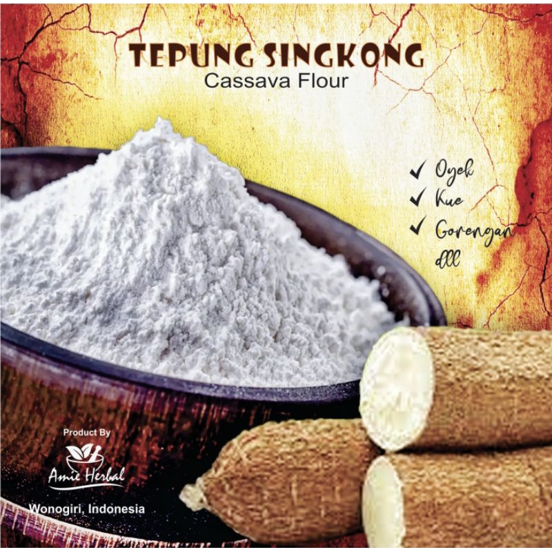 tepung singkong/tepung tapioka/tepung oyek/cassava flour. 1 kg