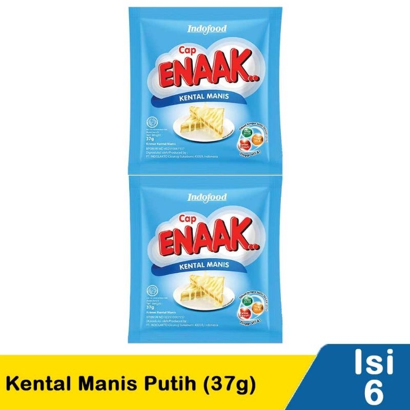 

Cap Enaak Kental Manis Putih 6X37g